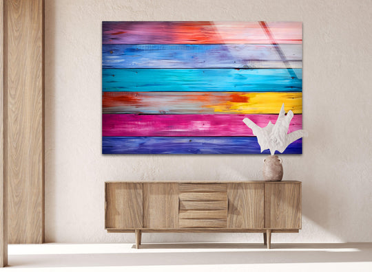 Colorful Woods Glass Wall Art glass image printing, glass prints from photos