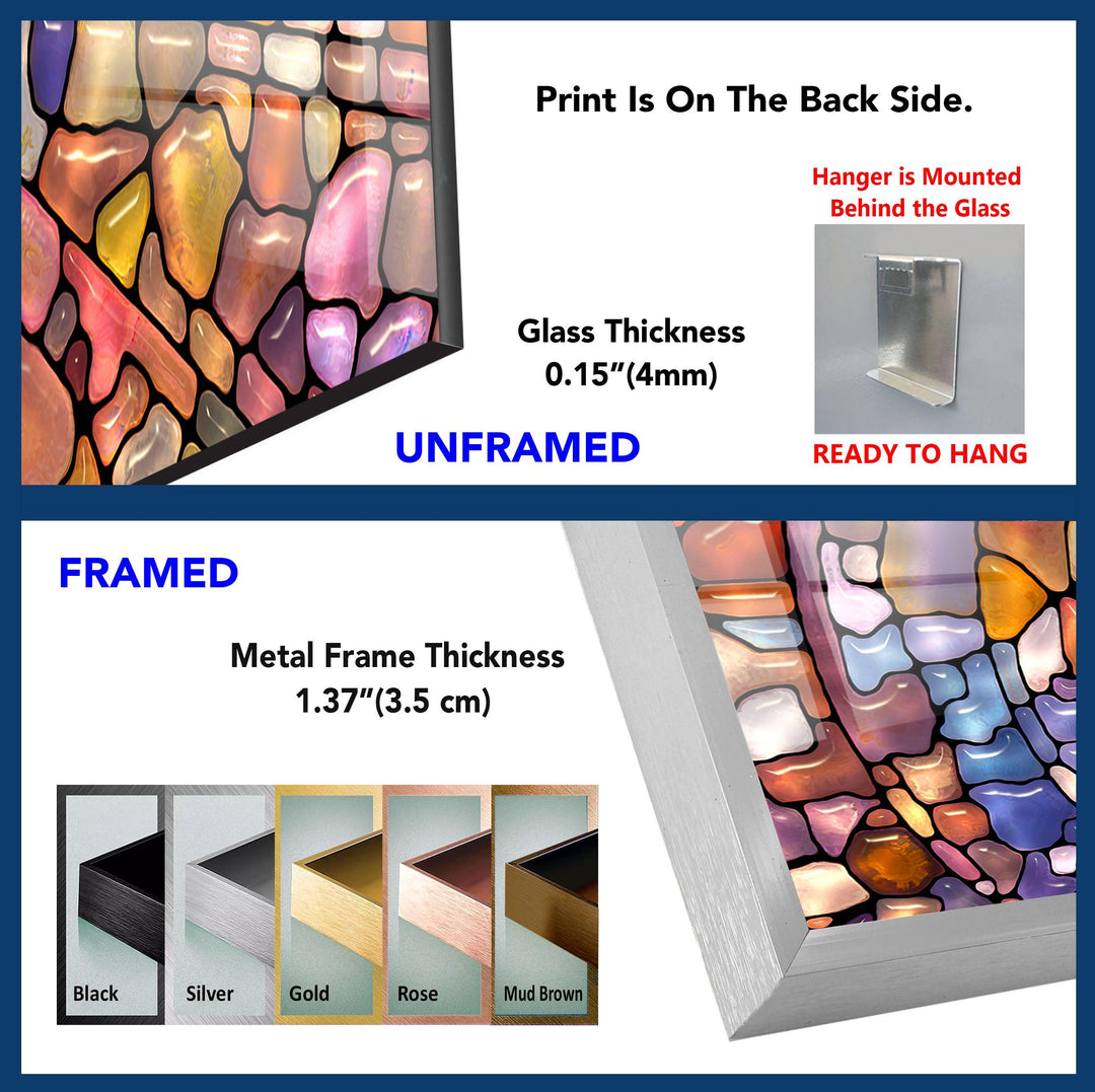 a picture of a glass window and a picture of a metal frame