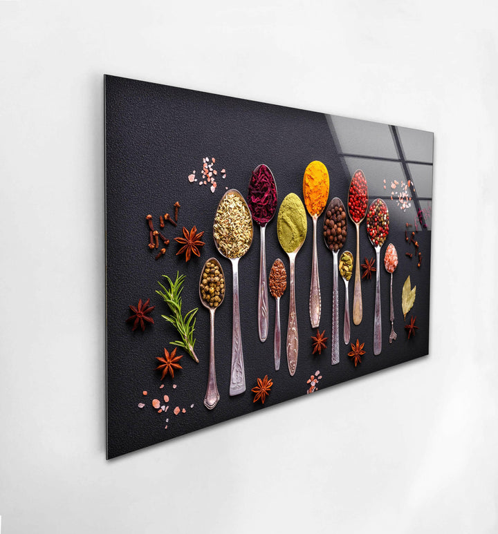 Tasty Spices Glass Wall Art, stained glass wall art, stained glass wall decor