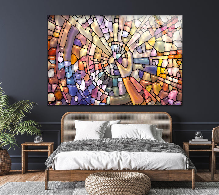 Mosaics Colored Stained Glass Wall Art stained glass wall art, stained glass wall decor