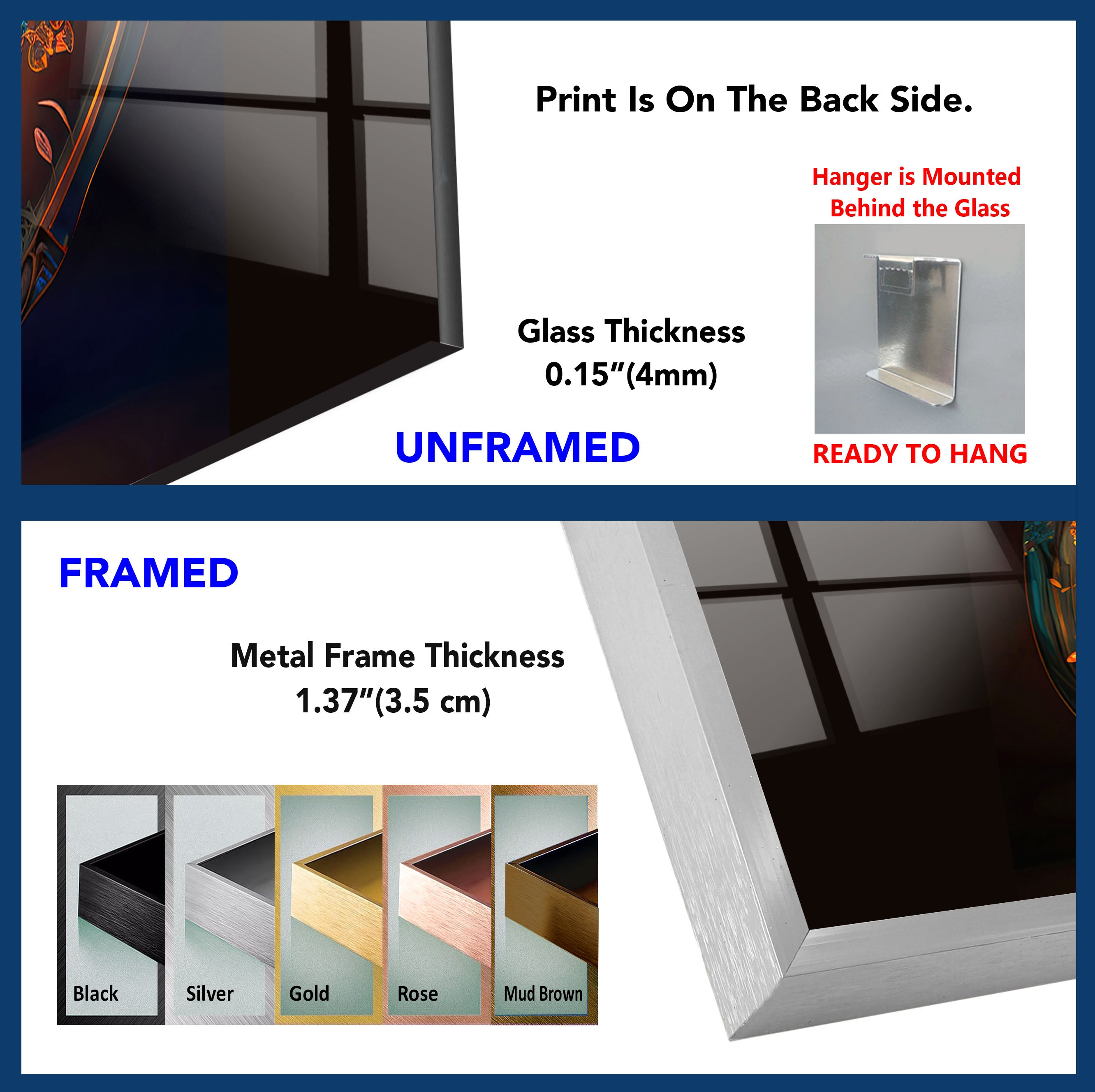a picture of a glass window with different frames