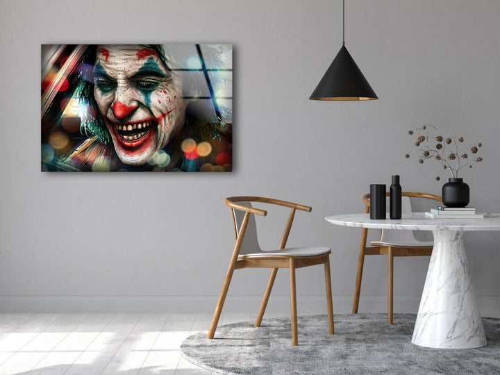 Joker Decorative Glass Wall Art print on glass, glass printed photos

