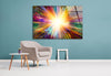 Colorful Modern Tempered Glass Wall Art