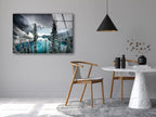 Snow View Tempered Glass Wall Art