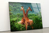 Giraffe Tempered Glass Wall Art