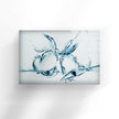 Water Splash Tempered Glass Wall Art