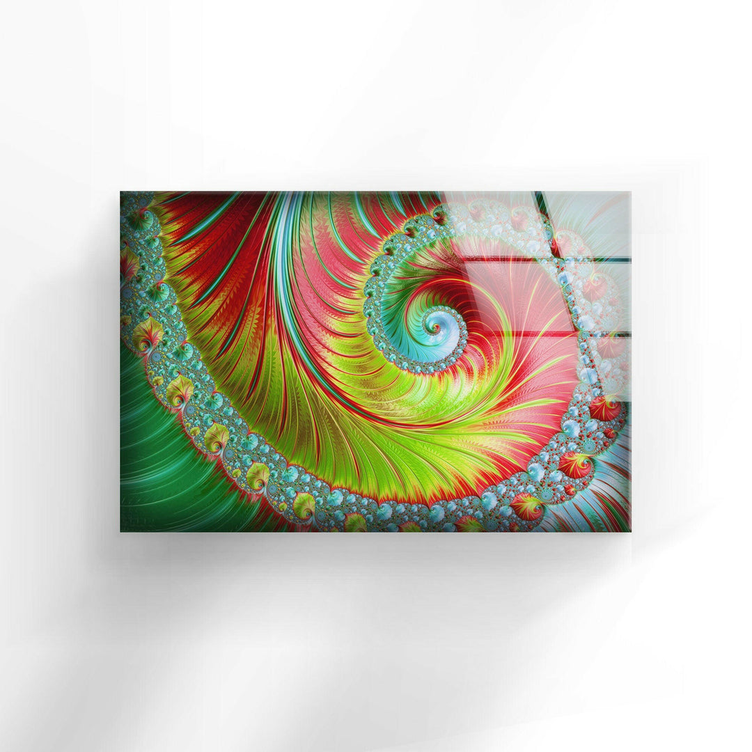 fractal Mystical spirals glass printing wall arts