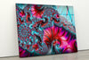 Vivid Colors Abstract Tempered Glass Wall Art
