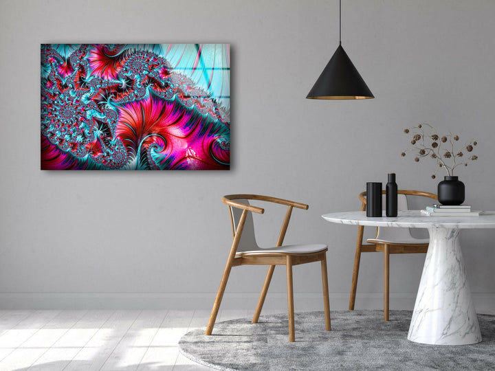 Abstract fractal background Mysterious Spiral wall art