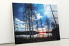 Lake View Tempered Glass Wall Art