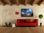 Lake View Tempered Glass Wall Art