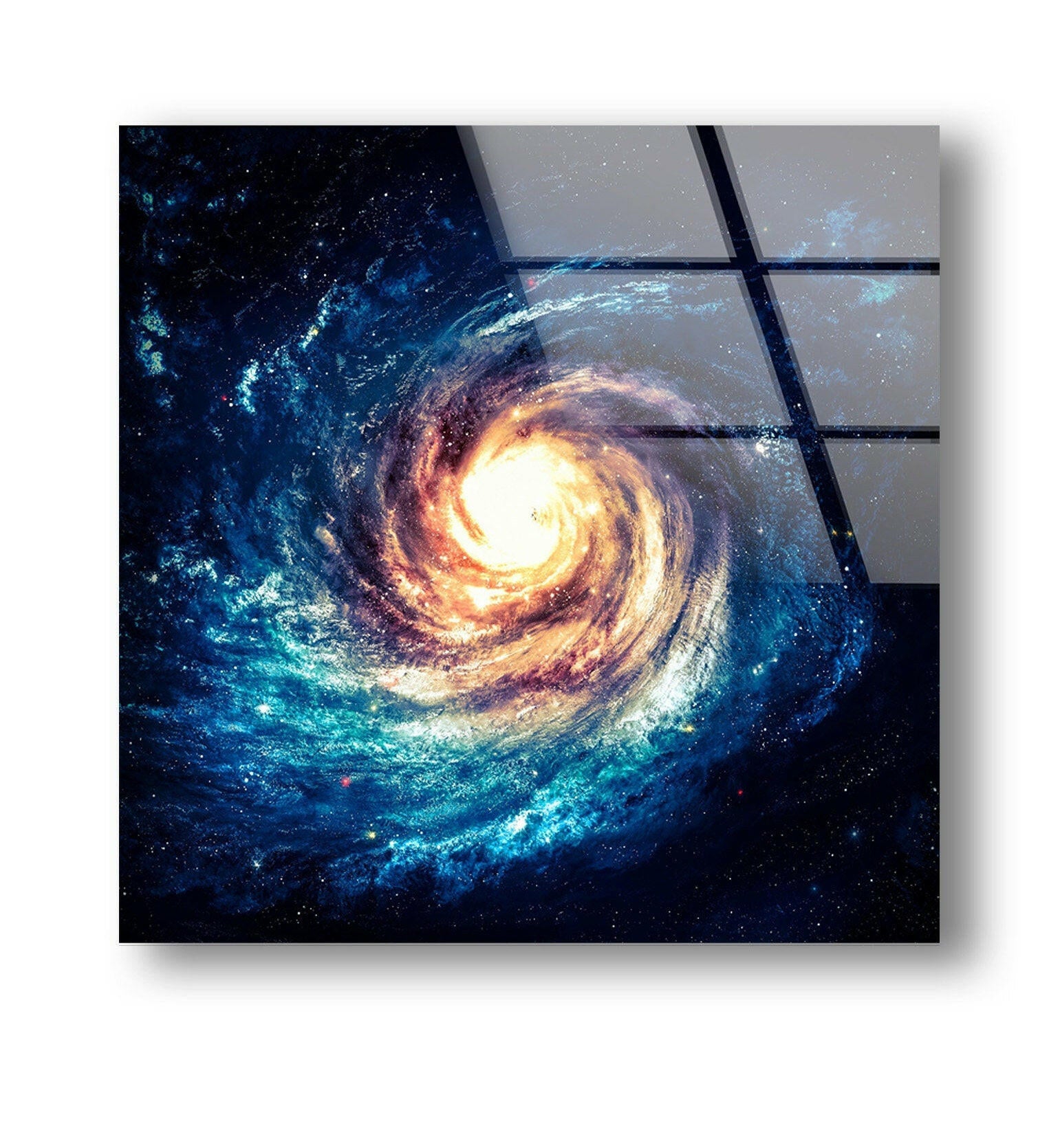 Black Hole Tempered Glass Wall Art