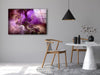 Purple Abstract Tempered Glass Wall Art