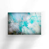 Blue and Green Abstract Tempered Glass Wall Art