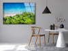 Tropical Islands Nature Tempered Glass Wall Art