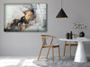 Grey Golden Marble Tempered Glass Wall Art