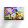 Colorful Vivid Abstract Tempered Glass Wall Art