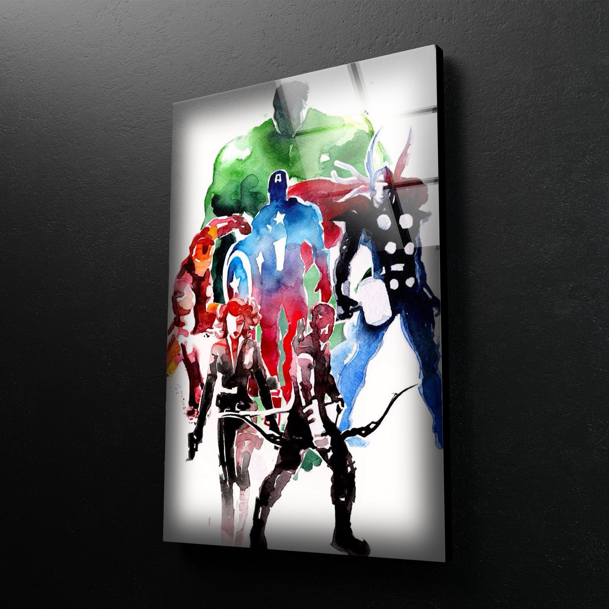 Avengers Tempered Glass Wall Art