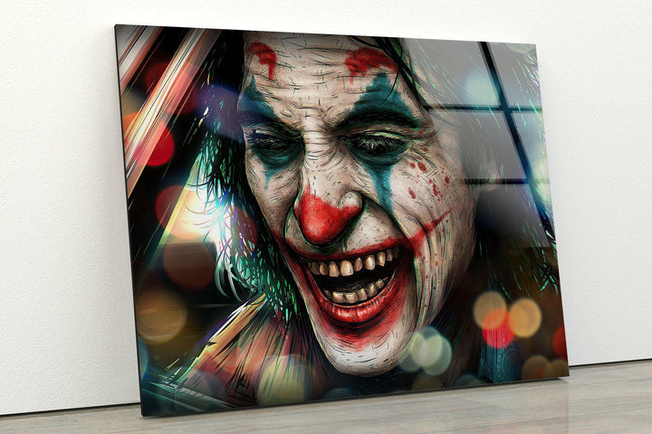 Joker Decorative Glass Wall Art large glass photo prints, glass wall photos
