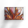 Brown Abstract Tempered Glass Wall Art
