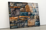 Stone Abstract Tempered Glass Wall Art