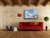 White Horse Tempered Glass Wall Art