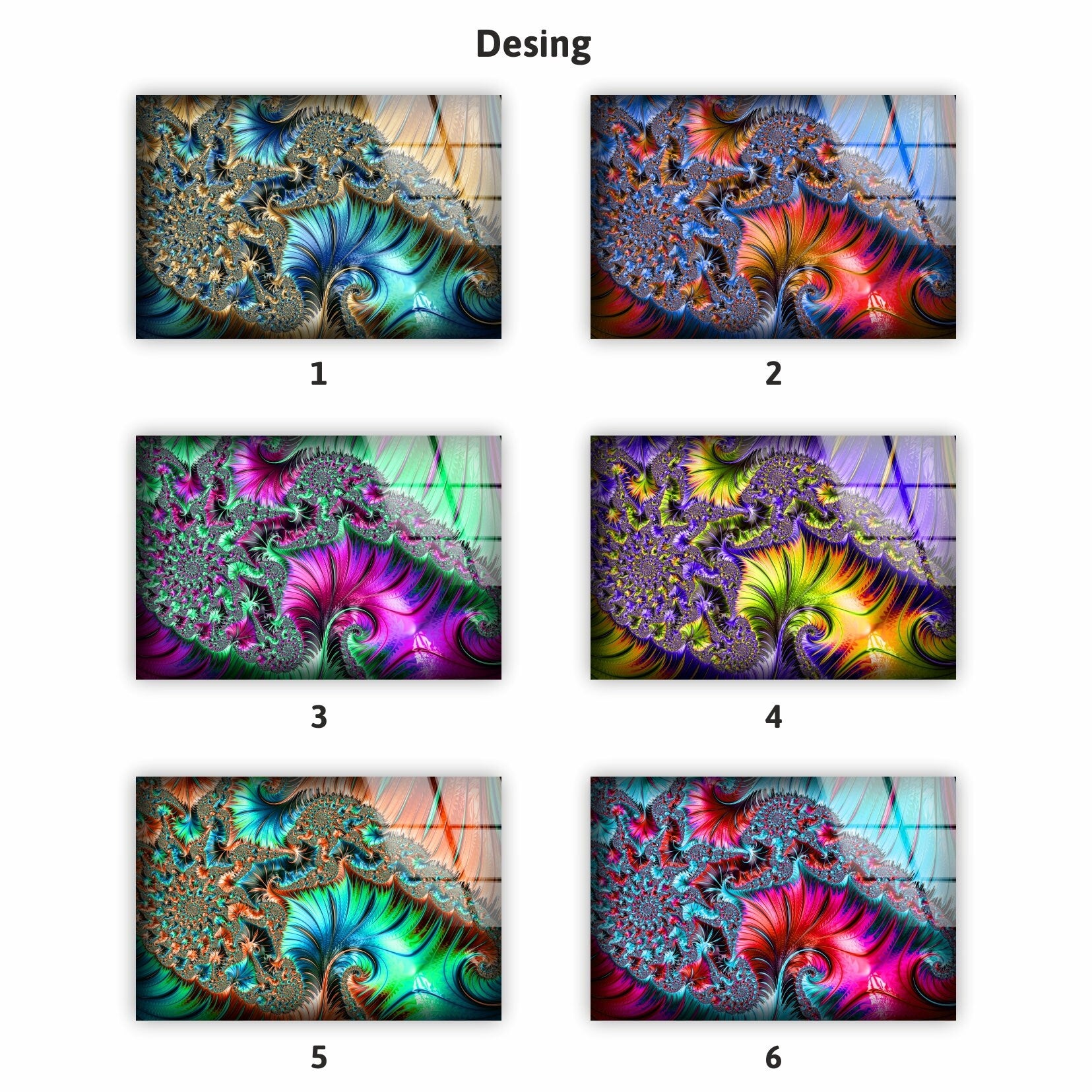 Blue Golden Abstract Tempered Glass Wall Art