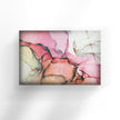 Pink Abstract Tempered Glass Wall Art