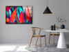 Colorful Leaf Tempered Glass Wall Art