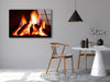 Fire Flame Tempered Glass Wall Art