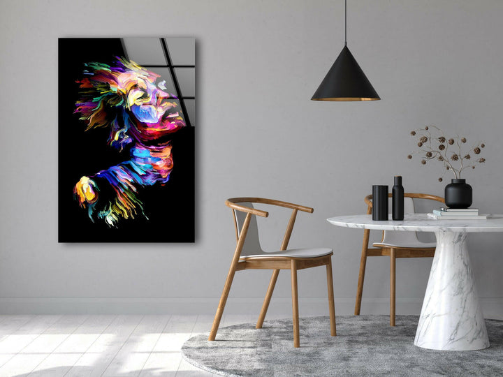 Neon Man Cool Tempered Glass Wall Art - MyPhotoStation
