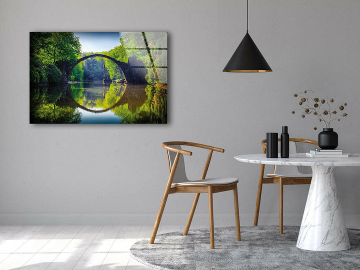 Glaswandkunst „Teufelsbrücke“