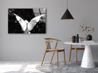 Angel Wings Tempered Glass Wall Art