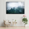 Foggy Forest Tempered Glass Wall Art