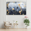 Abstract Marble Style Tempered Glass Wall Art