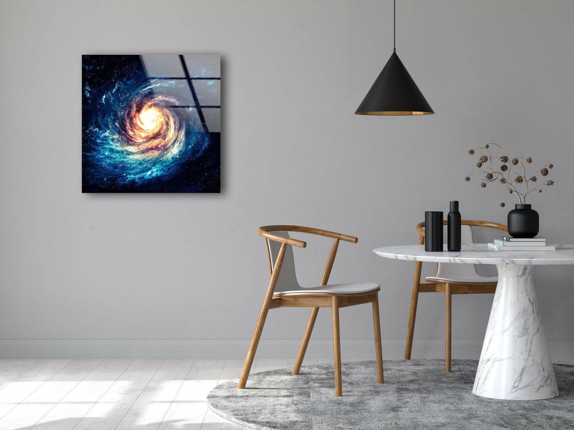 Black Hole Tempered Glass Wall Art