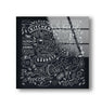 Kitchen Text Writing Tempered Glass Wall Art