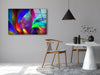 Vivid Colorful Abstract Tempered Glass Wall Art