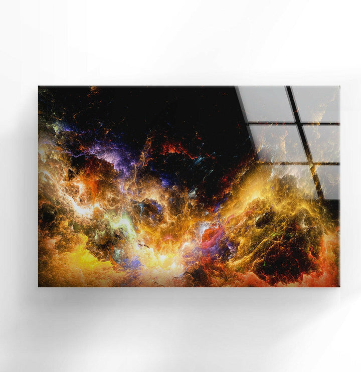 Dark Lighting Tempered Glass Wall Art