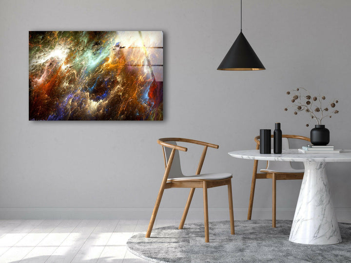 Dark Abstract Glass Art for Contemporary Spaces
