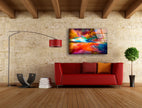 Abstract Clouds Tempered Glass Wall Art