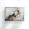 Grey Golden Marble Tempered Glass Wall Art