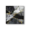 Black Gold Marble Wall Decor Tempered Glass Wall Art