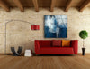 Abstract Contemporary Modern Tempered Glass Wall Art