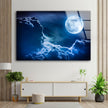 Moon View Tempered Glass Wall Art