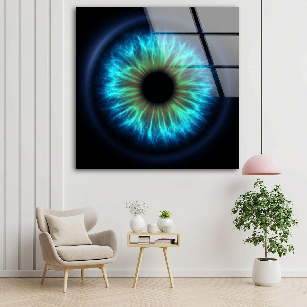 Blaues Auge, Glaswandkunst