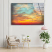 Sunset Sky Tempered Glass Wall Art