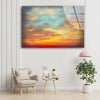 Sunset Sky Tempered Glass Wall Art