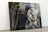 Hindu Statue Tempered Glass Wall Art