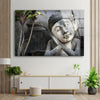Hindu Statue Tempered Glass Wall Art